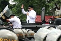 Bupati Pati Sudewo muncul saat aksi demo pada Rabu (13/8) lalu. (detik Jateng)