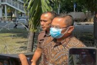 Bupati Pati Sudewo memenuhi panggilan KPK di Gedung Merah Putih, Jakarta, Rabu (27/8/2025). (ANT)