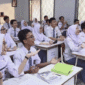 Suasana belajar di salah satu sekolah SMA