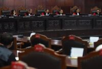 Ilustrasi, suasana sidang Mahkama Konstitusi (cnn indonesia)