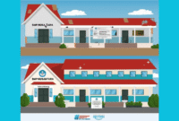 Ilustrasi gedung sekolah yang akan direvitalisasi