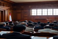 Ilustrasi, suasana rapat (AI)