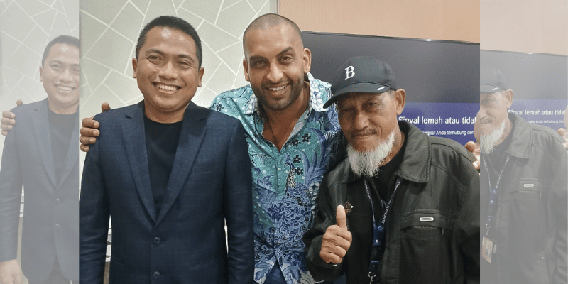 Budi Dako bersama investor Dubai yang diinisiasi Saleh Ramli bersama Direktur Utama Perusda, Syaiful Wahid