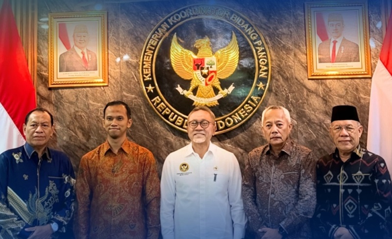 Bupati Banggai Kepulauan, Rusli Moidady, ST, MT, AIFO, melakukan audiensi ke Kementerian Koordinator Bidang Pangan RI di Jakarta, Kamis (21/5/2026).