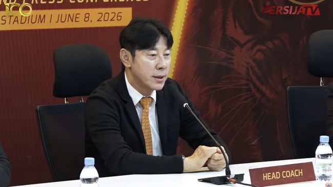 Shin Tae Yong resmi menjadi pelatih Persija. (Cnn Indonesia/ Tangkapan layar Youtube @PersijaTV)

