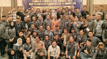  Anggota Dewan Pers, Muhammad Jazuli, M.I.Kom, saat menjadi narasumber pada sesi penutup Musyawarah Nasional (Munas) III Pro Jurnalismedia Siber (PJS) di Jakarta, Rabu (22/7/2026).
