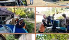 BPBD Kabupaten Banggai Kepulauan bersama DAMKAR, PMI, PDAM, serta unsur terkait kembali turun tangan menyalurkan bantuan air bersih kepada warga Desa Sosom dan Gereja GABK Sosom pada Sabtu (29 Agustus 2026).