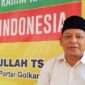 Syarifuddin, Ketua Panitia Penyelenggara MUSDA XII Partai Golkar Pidie, saat memberikan keterangan pers.