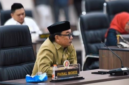 Ketua Komisi III DPRD Bone Bolango, Faisal Mohie saat rapat KUA-PPAS bersama TAPD, Selasa (18/08/2026)