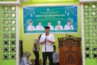 Bupati Banggai Kepulauan Rusli Moidady menghadiri peringatan Maulid Nabi 1448 Hijriah di Masjid Nur Hidayah Pemda, Rabu (26/8/2026).