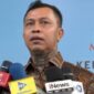 Pemimpin Besar Pasukan Merah Tariu Borneu Bangkule Rajakng (TBBR) Panglima Jilah di Istana Kepresidenan, Jakarta Pusat, Jumat (28/8). (CNN Indonesia)