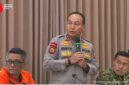  Kapolda Riau Irjen Herry Heryawan memaparkan penanganan tersangka karhutla Riau. (mcr)