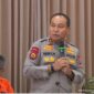  Kapolda Riau Irjen Herry Heryawan memaparkan penanganan tersangka karhutla Riau. (mcr)