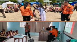 BPBD Banggai Kepulauan hadir dalam kegiatan Perkemahan Penerimaan Tamu Ambalan, Pelantikan Penegak Bantara, serta Pelantikan Penegak Laksana Pangkalan SMA Negeri 1 Tinangkung Tahun 2026, Kamis, (27 Agustus 2026).