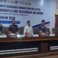 Bupati Bangkep bersama Forkopim Bangkep dalam Rakor Karhutla dan krisis air bersih. (ist)