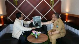 Sekda Bangkep, Muh Aris Susanto, melakukan koordinasi terkait penyaluran Dana Alokasi Umum Specific Grant atau DAU SG dan Dana Alokasi Khusus Fisik di Kantor Pelayanan Perbendaharaan Negara (KPPN) Luwuk, Senin (31 Agustus 2026).