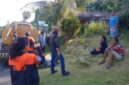 Kalak BPBD Bangkep meninjau sumber air dan menyalurkan bantuan air bersih ke 10 desa terdampak kekeringan di Bulagi.(ist)