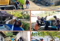 BPBD Bangkep menyalurkan ratusan ribu liter air bersih untuk 14 desa terdampak kekeringan di wilayah Kecamatan Bulagi dan Peling Tengah.(ist)