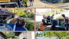 BPBD Bangkep menyalurkan ratusan ribu liter air bersih untuk 14 desa terdampak kekeringan di wilayah Kecamatan Bulagi dan Peling Tengah.(ist)