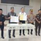 Sekda Tojo Una-Una Alfian Matajeng mewakili Bupati Ilham Lawidu bersama Wakil Ketua Pengadilan Negeri Poso Kelas IB Syahreza Papelma menandatangani Nota Kesepakatan pelaksanaan sidang di luar gedung pengadilan di Tojo Una-Una, di Ruang Rapat kantor Bupati setempat, Senin sore, (7/9/2026).