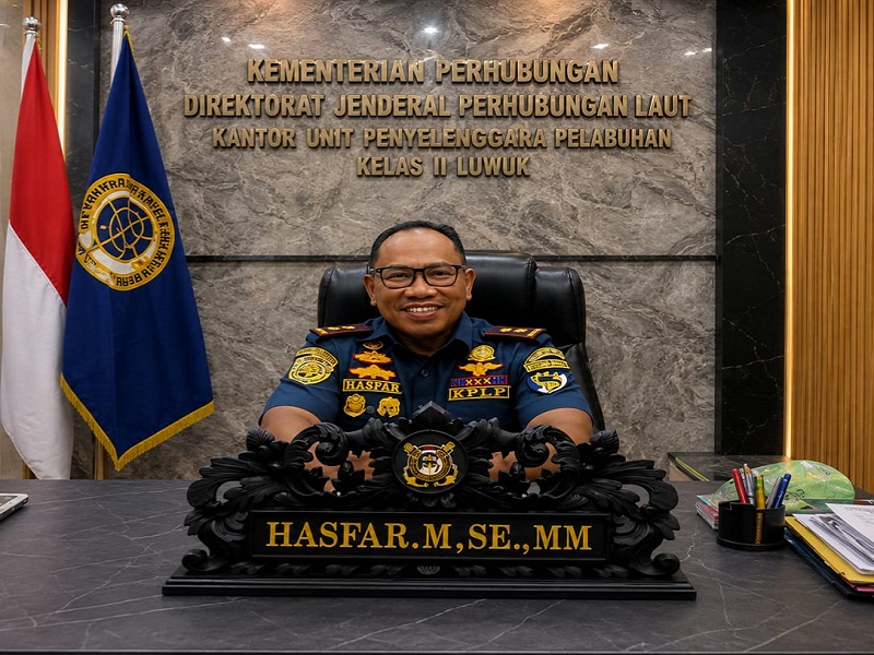 Kepala Kantor Unit Penyelenggara Pelabuhan (UPP) Kelas II Luwuk, Hasfar, M.SE., MM. (ist)