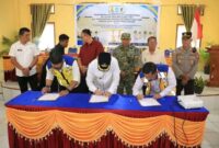Pemda Bangkep menandatangani MOU dengan BWS Sulawesi III untuk mengatasi persoalan krisis air bersih di wilayah Bulagi Bersaudara. 