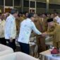 Bupati Bangkep Rusli Moidady menghadiri kunjungan kerja 3 menteri di Palu guna memperkuat Gerakan 1000 Pelaku Usaha Berani Ekspor dari daerah, Senin (28/9/26).