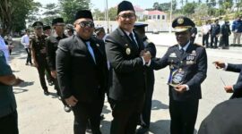 Wakil Bupati Banggai Kepulauan Serfi Kambey menghadiri upacara peringatan Harhubnas 2026 di Luwuk guna memperkuat konektivitas transportasi perbatasan, Rabu (30/9/26).