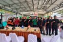 Suasana foto bersama seusai penyuluhan hukum dan pendampingan litigasi gratis bagi tahanan titipan di Aula Lapas Kelas IIB Ampana, Sabtu (3/10/2026). (Ft : Budi Dako)