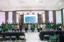 Sekda Banggai Kepulauan Muh. Aris Susanto terima mahasiswa KKN Tematik Unismuh Luwuk 2026 untuk bantu penataan administrasi aset daerah.(ist)