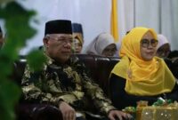 Ketua TP PKK Bangkep Halima U Hamid dampingi pembukaan MTQ XXIII Kabupaten Banggai Kepulauan di Totikum Selatan.