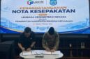 Pemkab Banggai Kepulauan menandatangani Nota Kesepakatan dengan LAN untuk meningkatkan kapasitas aparatur dan pelayanan public, Rabu (7/10/26). (Pemkab Bangkep/ Victor Reppie)