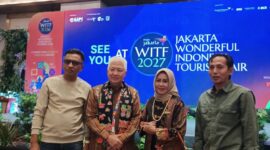 Wonderful Indonesia Tourism Fair (WITF) 2026 di Grand Ballroom, Jakarta International Expo (JIExpo), Kemayoran, Jakarta, Sabtu malam (17/10/2026).