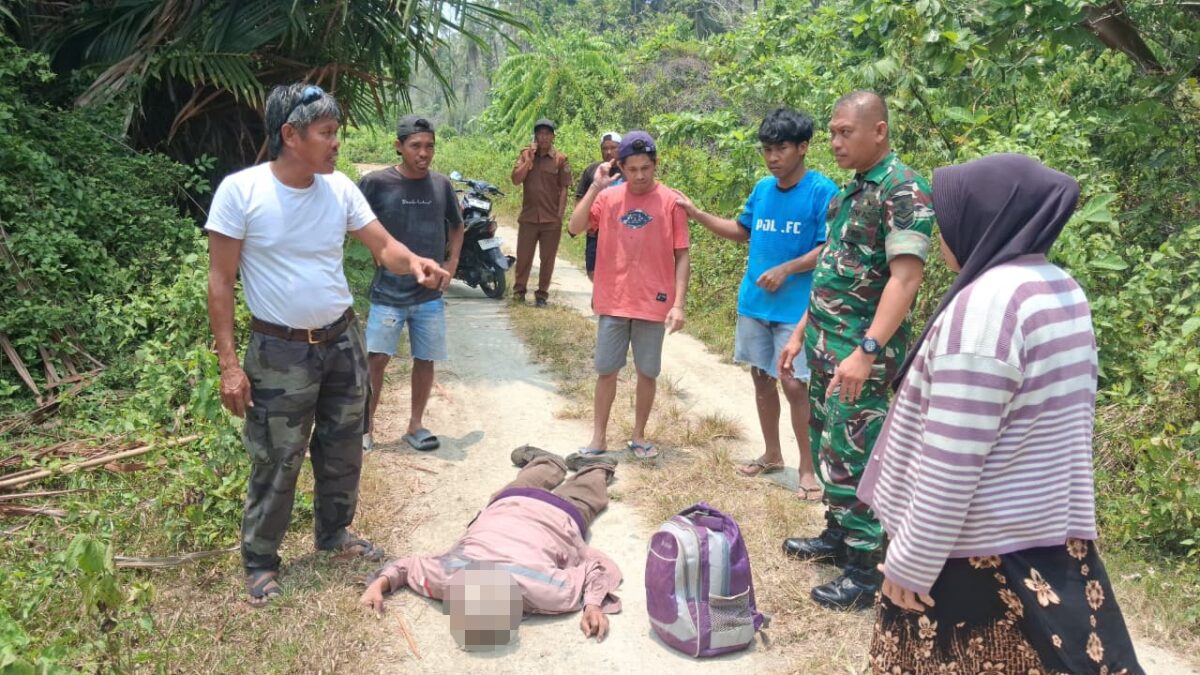 Polsek Kintom tindak lanjuti warga Meninggal di kebun (ist)