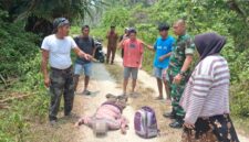 Polsek Kintom tindak lanjuti warga Meninggal di kebun (ist)